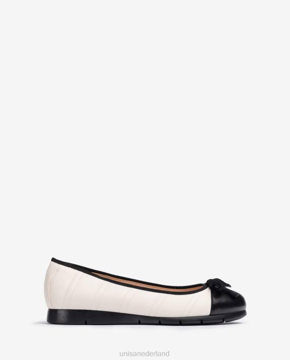 Unisa 02B01265 gewatteerde ballerinaschoen vrouwen wit