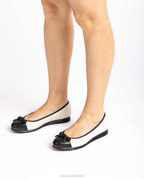 Unisa 02B01265 gewatteerde ballerinaschoen vrouwen wit