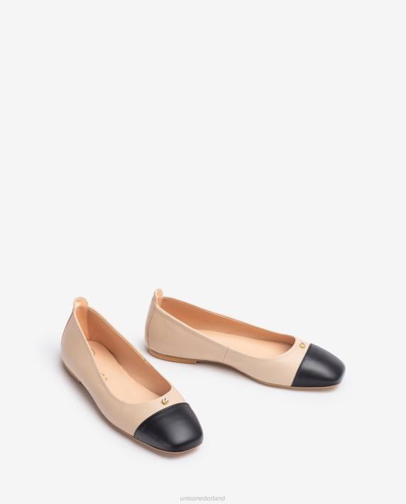 Unisa 02B0631 ballerinaschoen met vierkante neus vrouwen bevallig