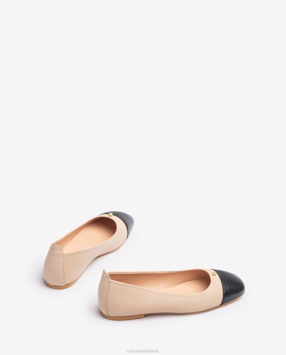 Unisa 02B0631 ballerinaschoen met vierkante neus vrouwen bevallig