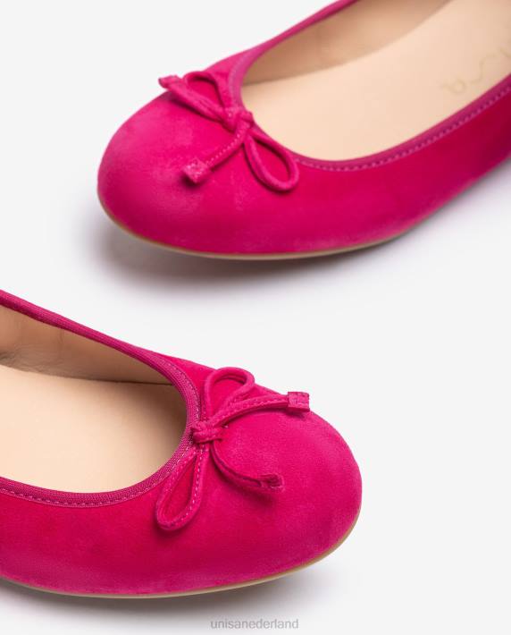 Unisa 02B0636 ballerinaschoen met ronde neus vrouwen roze