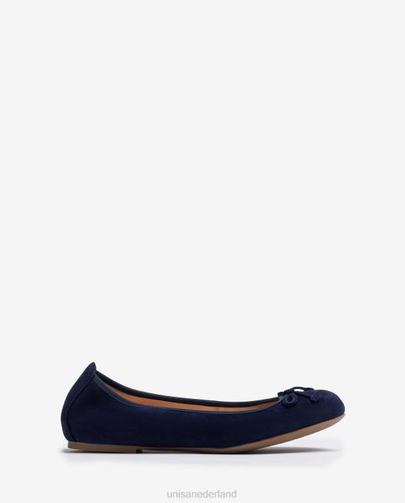 Unisa 02B0638 ballerinaschoen met ronde neus vrouwen blauw