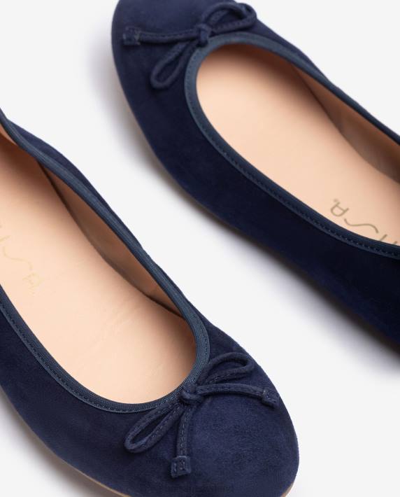 Unisa 02B0638 ballerinaschoen met ronde neus vrouwen blauw