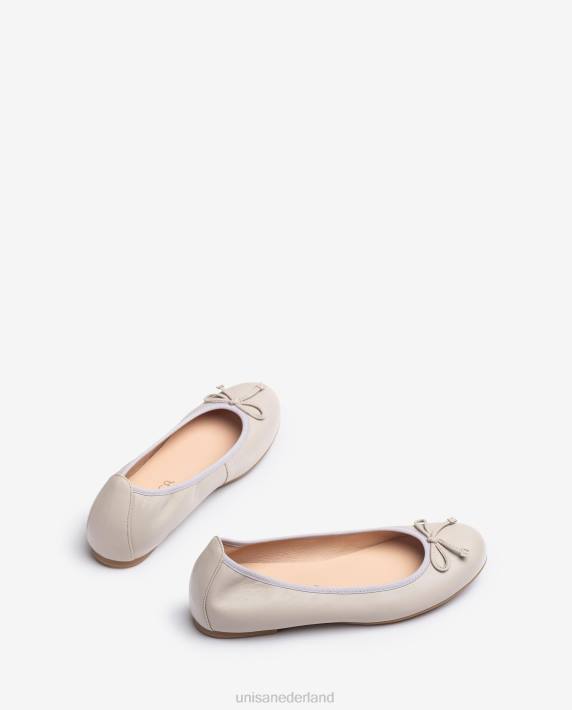 Unisa 02B0642 ballerinaschoen met ronde neus vrouwen beige