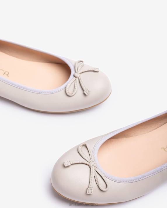 Unisa 02B0642 ballerinaschoen met ronde neus vrouwen beige