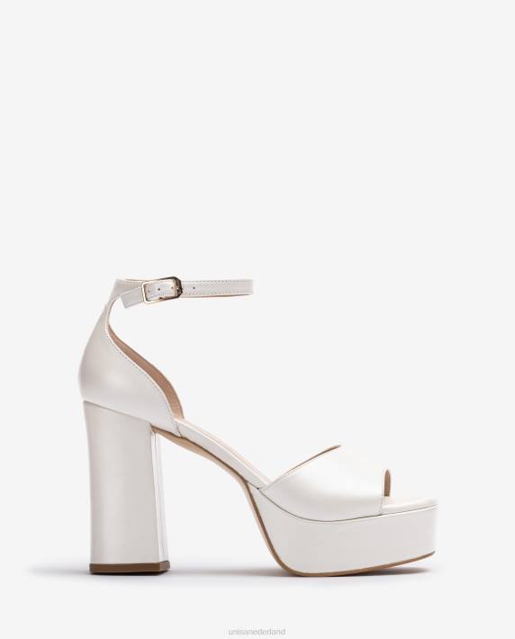 Unisa 02B0836 bruids sandaal met vierkante neus en een plateau vrouwen bevallig