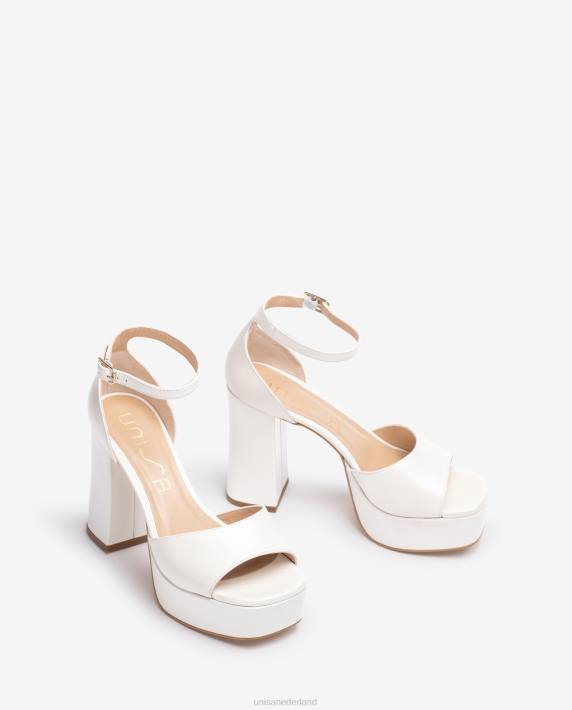 Unisa 02B0836 bruids sandaal met vierkante neus en een plateau vrouwen bevallig