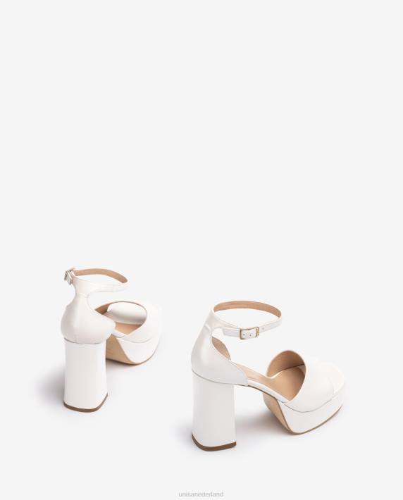 Unisa 02B0836 bruids sandaal met vierkante neus en een plateau vrouwen bevallig