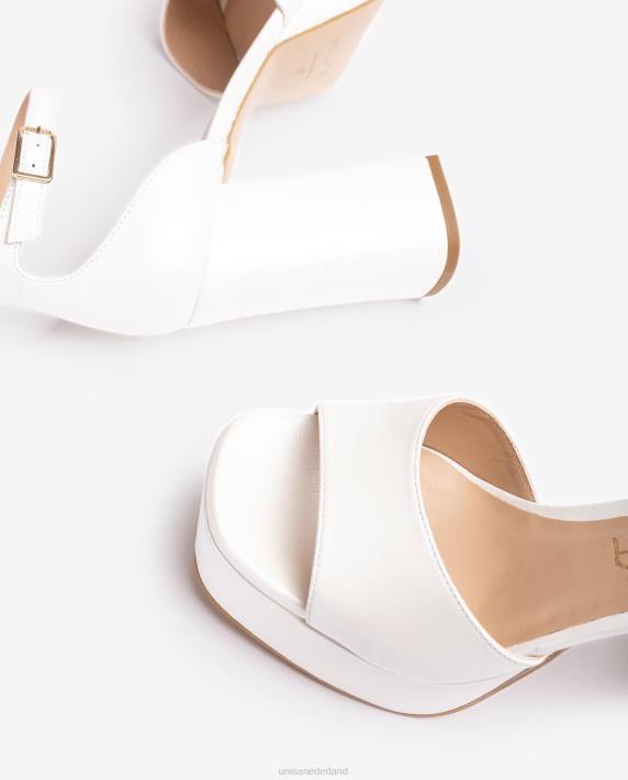 Unisa 02B0836 bruids sandaal met vierkante neus en een plateau vrouwen bevallig
