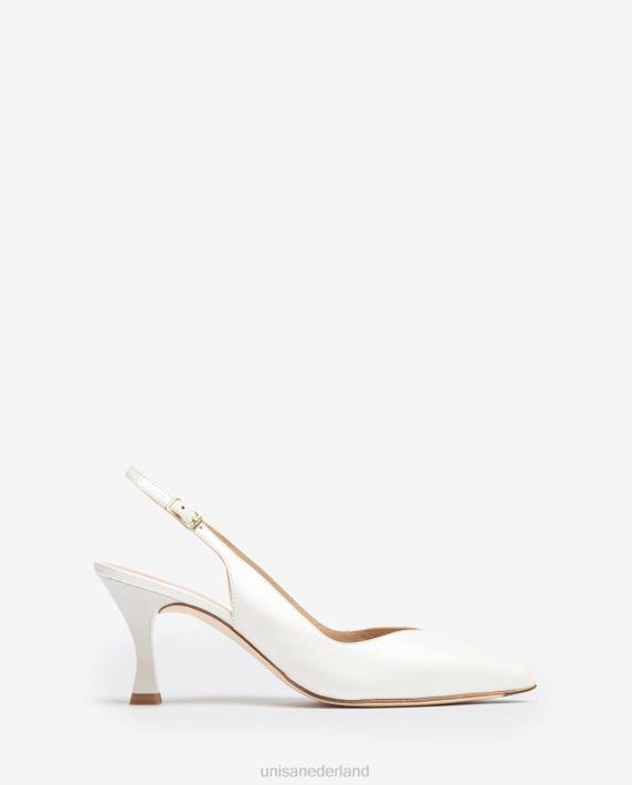 Unisa 02B0838 d'orsay slingback schoen met enkelbandje en geverfde hak vrouwen mode