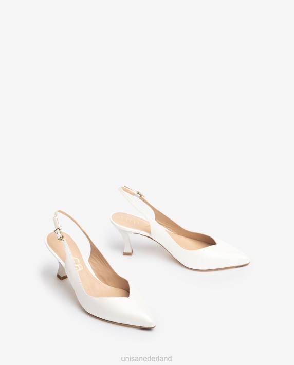 Unisa 02B0838 d'orsay slingback schoen met enkelbandje en geverfde hak vrouwen mode