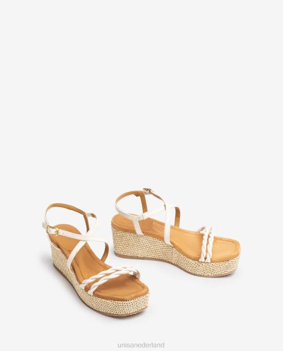 Unisa 02B0159 sandaal met blokhak en spiraalbandjes vrouwen mode