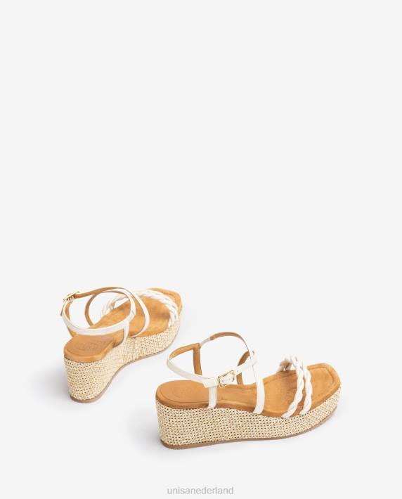 Unisa 02B0159 sandaal met blokhak en spiraalbandjes vrouwen mode