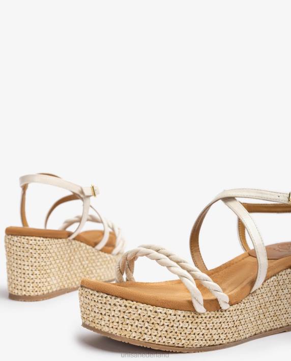 Unisa 02B0159 sandaal met blokhak en spiraalbandjes vrouwen mode