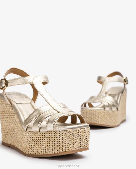 Unisa 02B0456 sandaal met hoge sleehak vrouwen mode