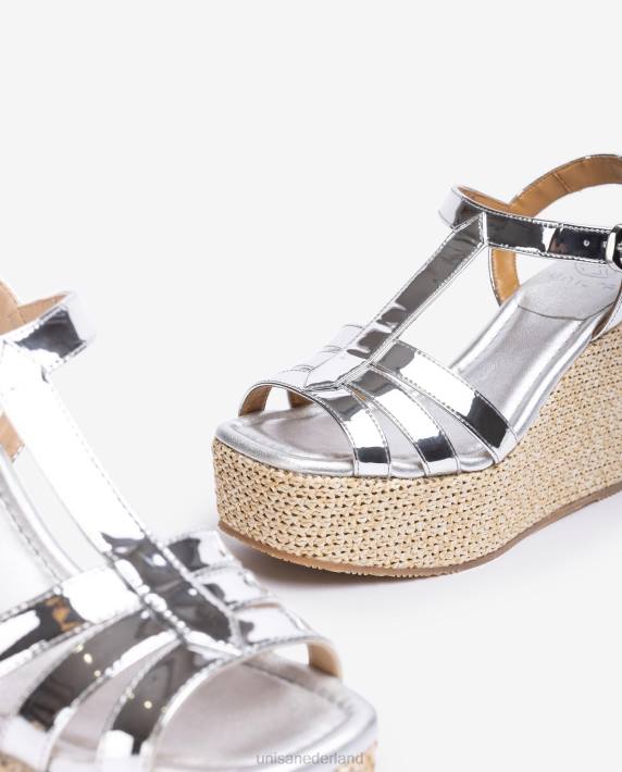 Unisa 02B0457 sandaal met hoge sleehak vrouwen mode