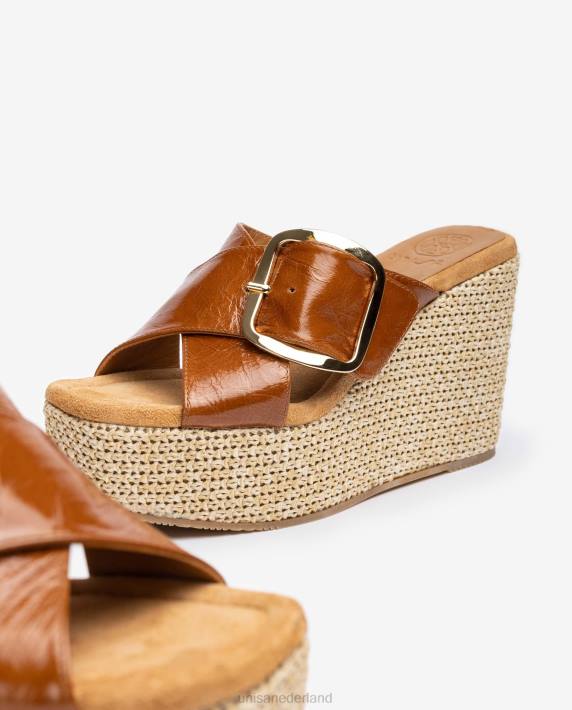 Unisa 02B0462 hoge sleehak sandaal met gesp vrouwen bevallig