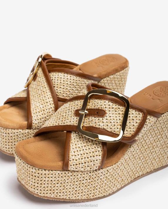 Unisa 02B0463 hoge sleehak sandaal met gesp vrouwen mode