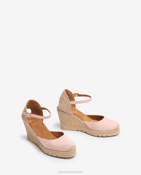 Unisa 02B0691 espadrilles van suède vrouwen roze