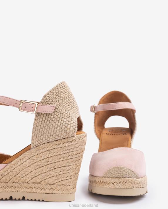 Unisa 02B0691 espadrilles van suède vrouwen roze