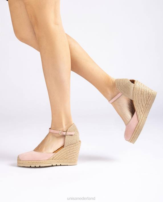 Unisa 02B0691 espadrilles van suède vrouwen roze
