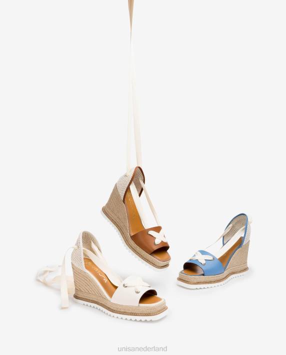 Unisa 02B0692 espadrille geknoopt aan de enkel vrouwen bruin