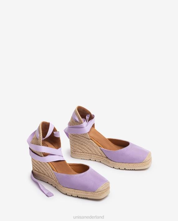 Unisa 02B0700 espadrilles met vierkante neus vrouwen lila