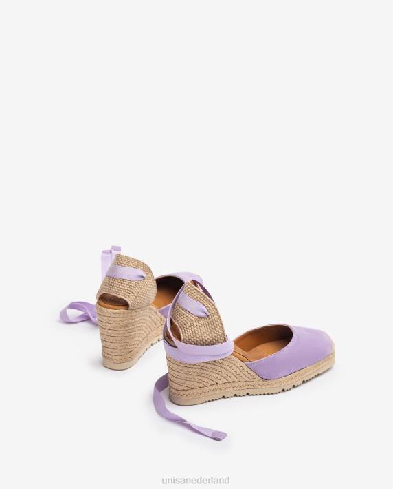 Unisa 02B0700 espadrilles met vierkante neus vrouwen lila