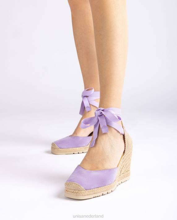 Unisa 02B0700 espadrilles met vierkante neus vrouwen lila