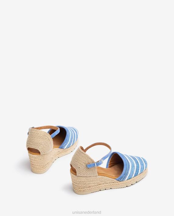 Unisa 02B0720 espadrille gemaakt van jarapa-stof vrouwen blauw