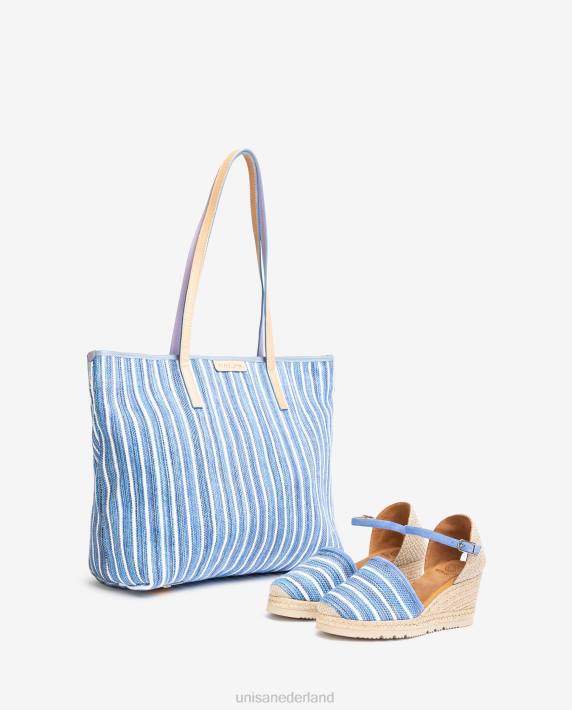 Unisa 02B0720 espadrille gemaakt van jarapa-stof vrouwen blauw