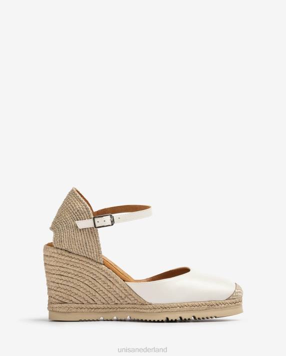 Unisa 02B0739 leren espadrille met rubberen zool vrouwen mode