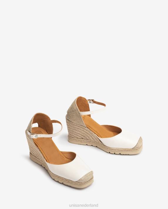 Unisa 02B0739 leren espadrille met rubberen zool vrouwen mode