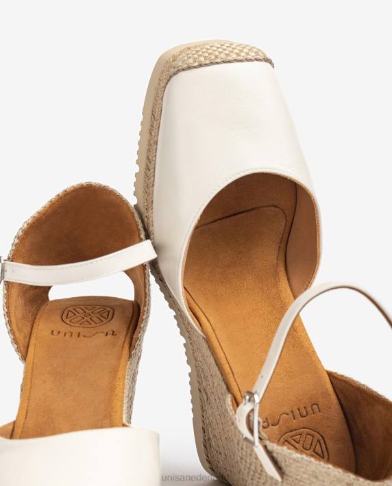 Unisa 02B0739 leren espadrille met rubberen zool vrouwen mode