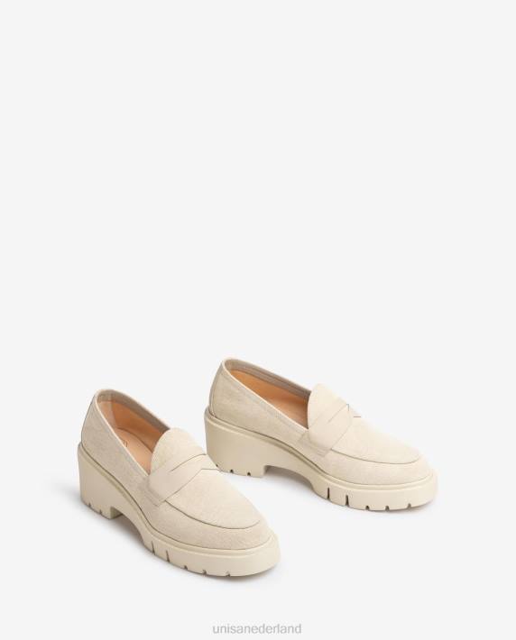 Unisa 02B01262 ecolino-instappers vrouwen wit