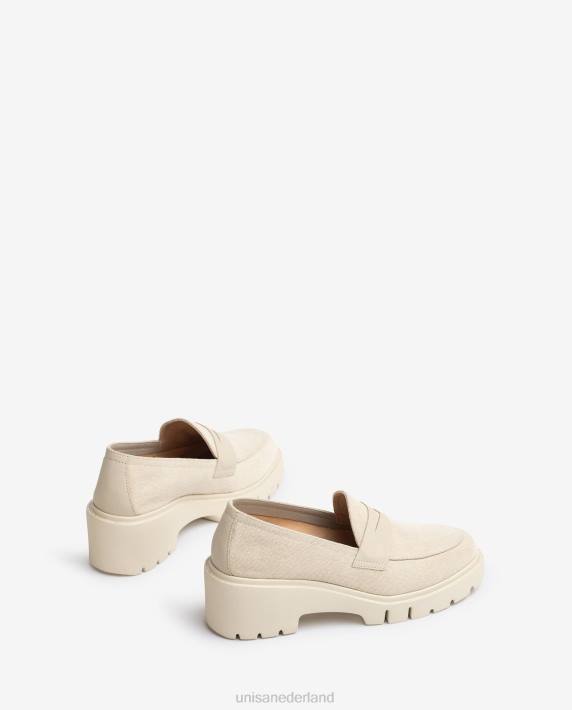 Unisa 02B01262 ecolino-instappers vrouwen wit