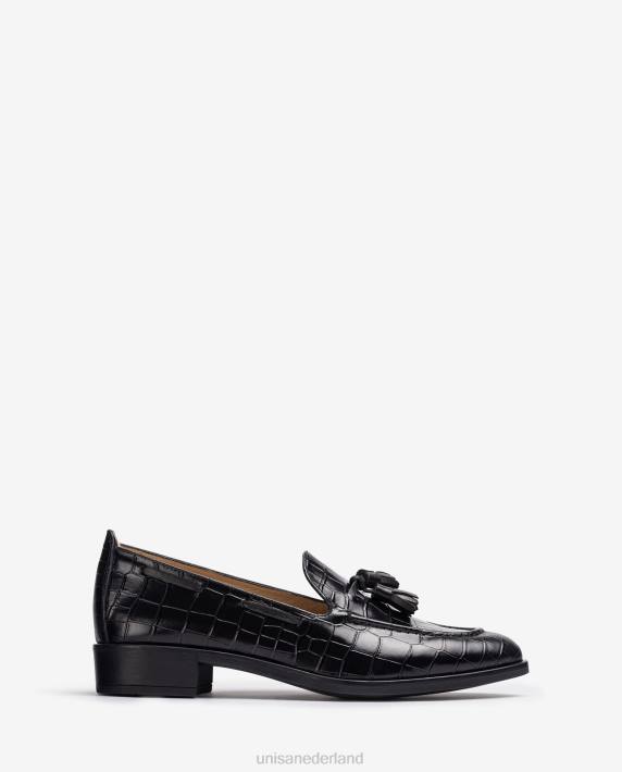 Unisa 02B01269 loafers met kwastjes vrouwen zwart