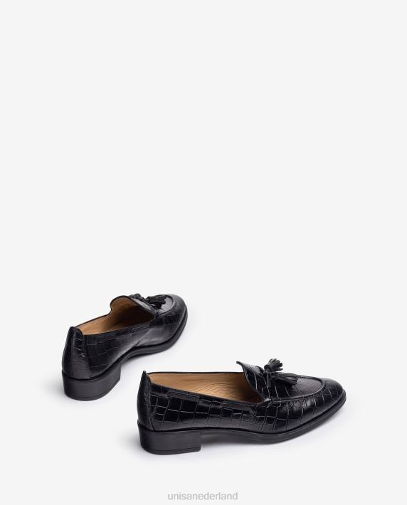 Unisa 02B01269 loafers met kwastjes vrouwen zwart