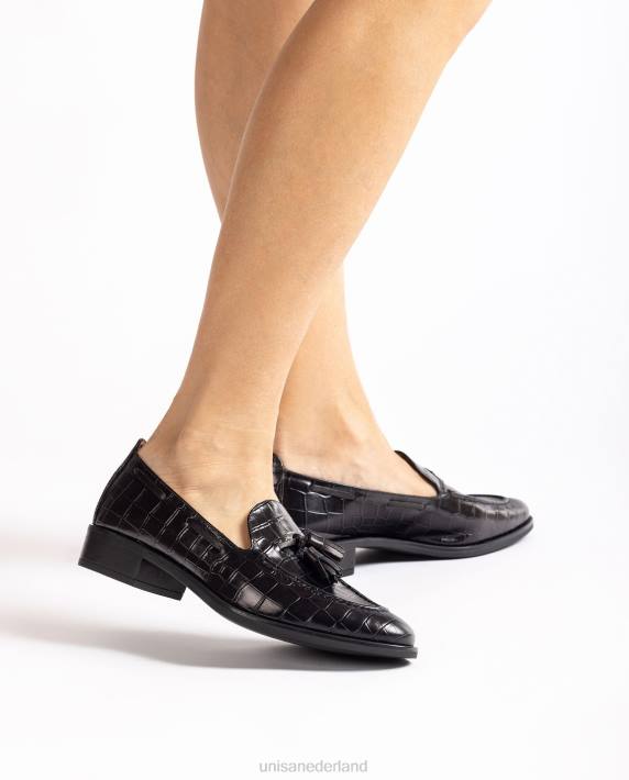 Unisa 02B01269 loafers met kwastjes vrouwen zwart