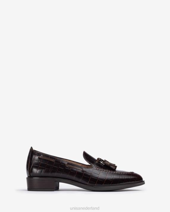 Unisa 02B01273 loafers met kwastjes vrouwen bruin
