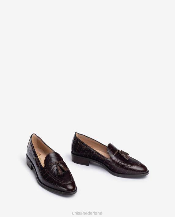 Unisa 02B01273 loafers met kwastjes vrouwen bruin