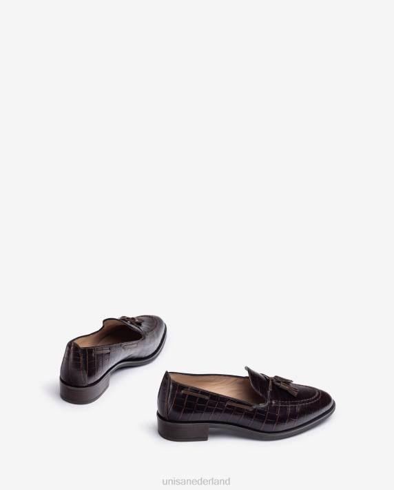 Unisa 02B01273 loafers met kwastjes vrouwen bruin