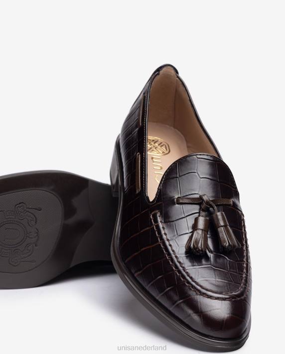 Unisa 02B01273 loafers met kwastjes vrouwen bruin
