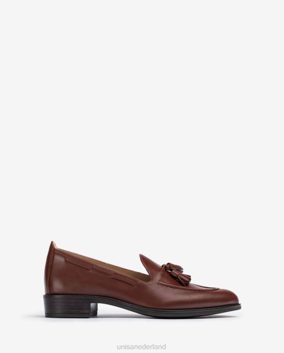 Unisa 02B01274 loafers met kwastjes vrouwen bruin