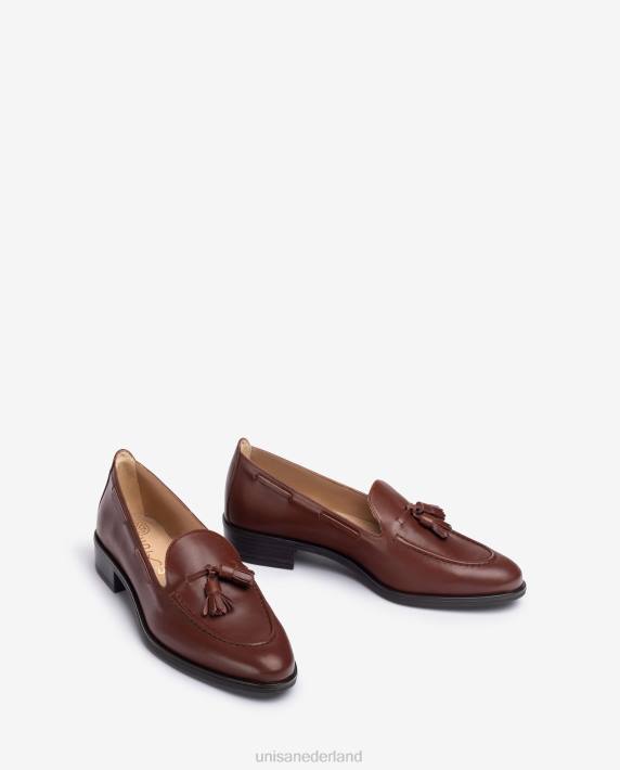 Unisa 02B01274 loafers met kwastjes vrouwen bruin