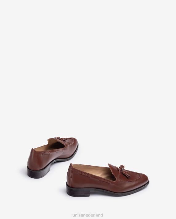 Unisa 02B01274 loafers met kwastjes vrouwen bruin