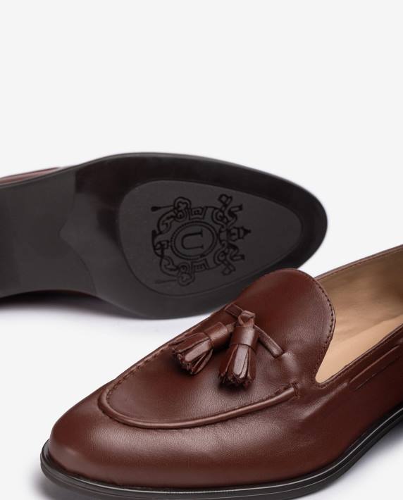 Unisa 02B01274 loafers met kwastjes vrouwen bruin