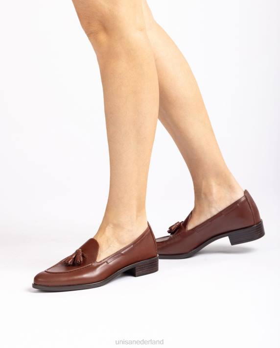 Unisa 02B01274 loafers met kwastjes vrouwen bruin