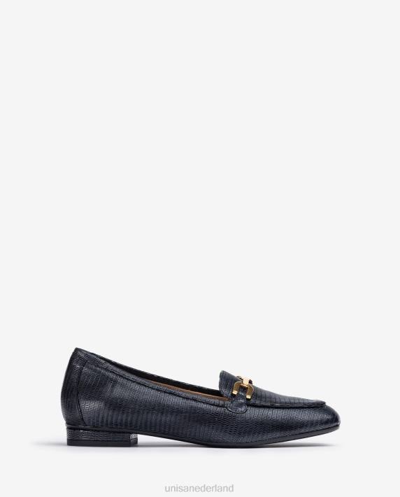 Unisa 02B01275 platte loafers met bies vrouwen bevallig