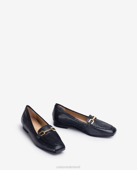 Unisa 02B01275 platte loafers met bies vrouwen bevallig